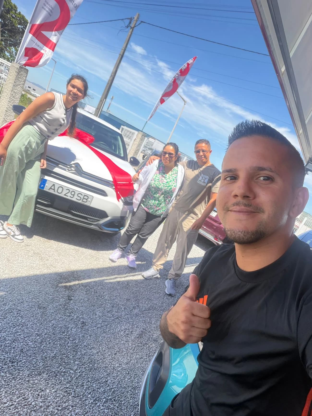 Cliente Amescar com a sua viatura